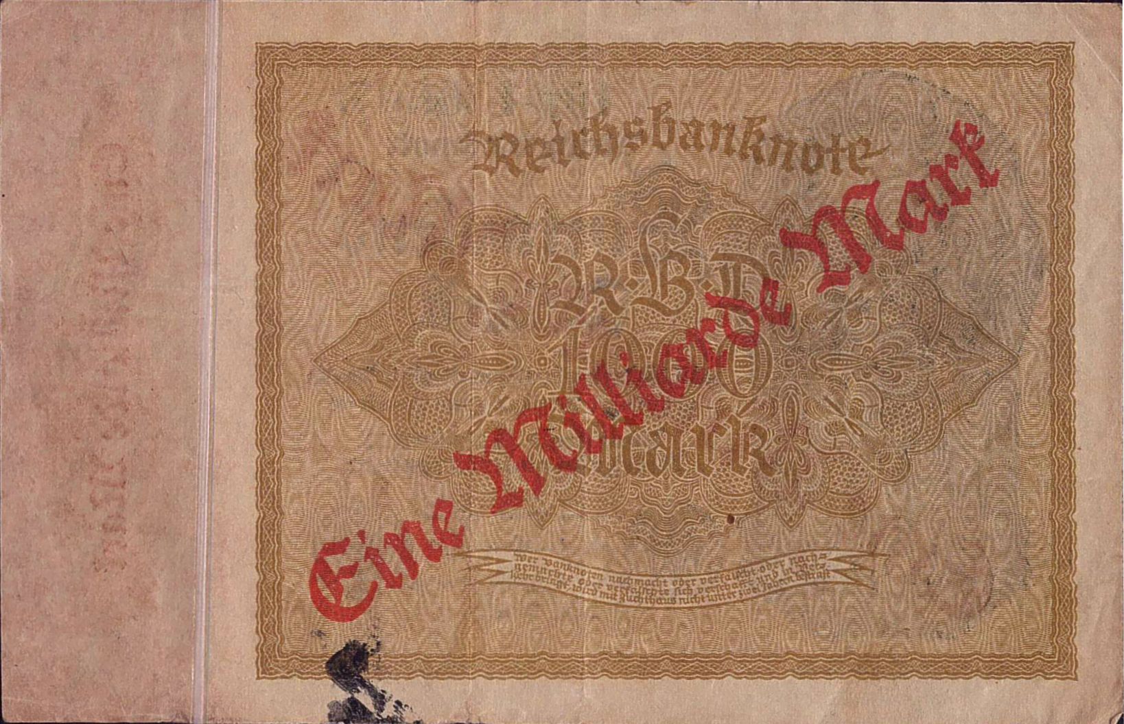 Germany 1000000000 1923 VF P-113/a